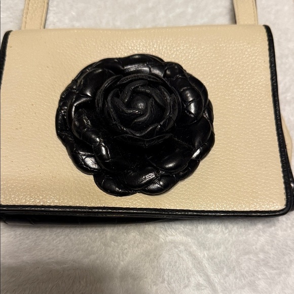 Brighton Handbags - Brighton Black and Ivory  Mini floral Bag Brighton Rosie East West Organizer